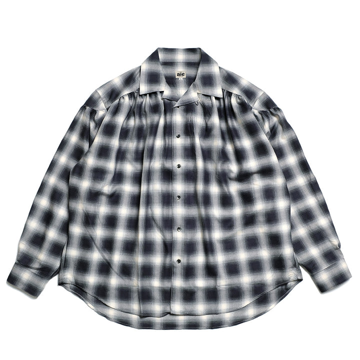 AïE  - Painter Shirt - Ombre Rayon Twill - Plaid - QV810