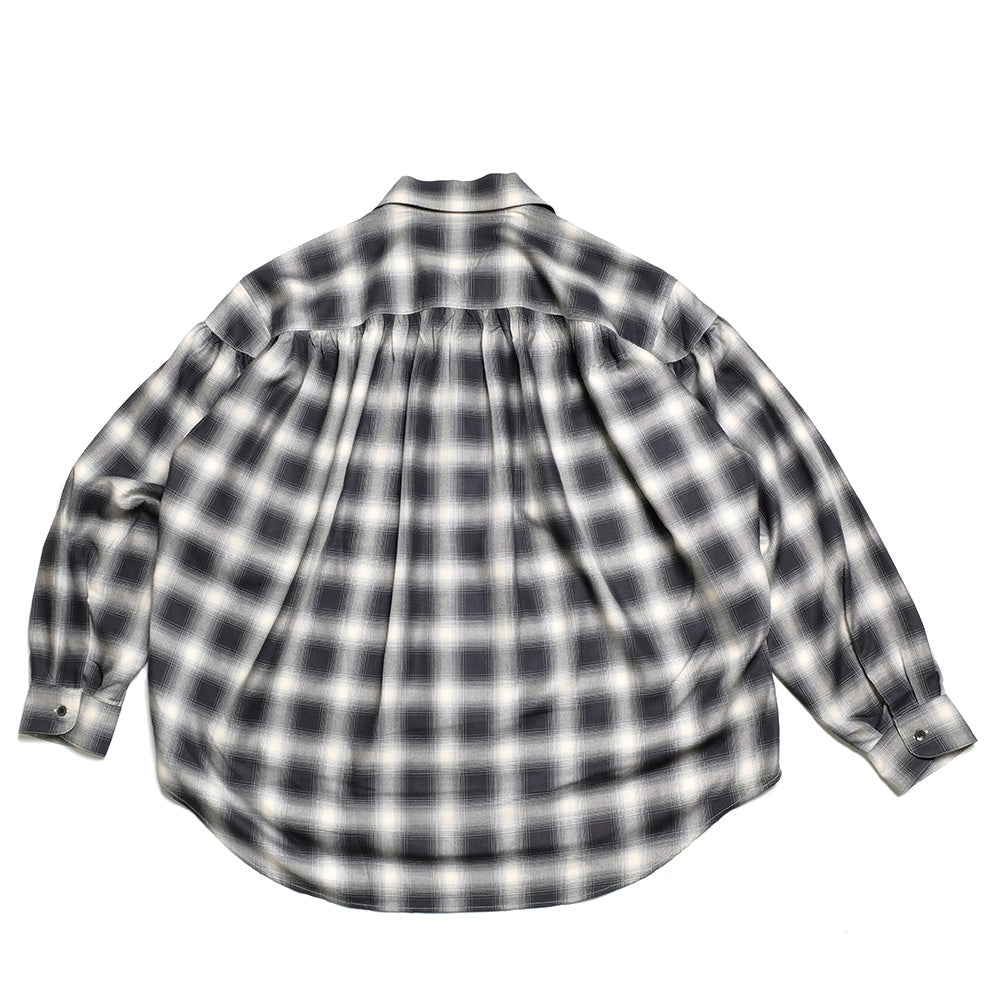AïE  - Painter Shirt - Ombre Rayon Twill - Plaid - QV810