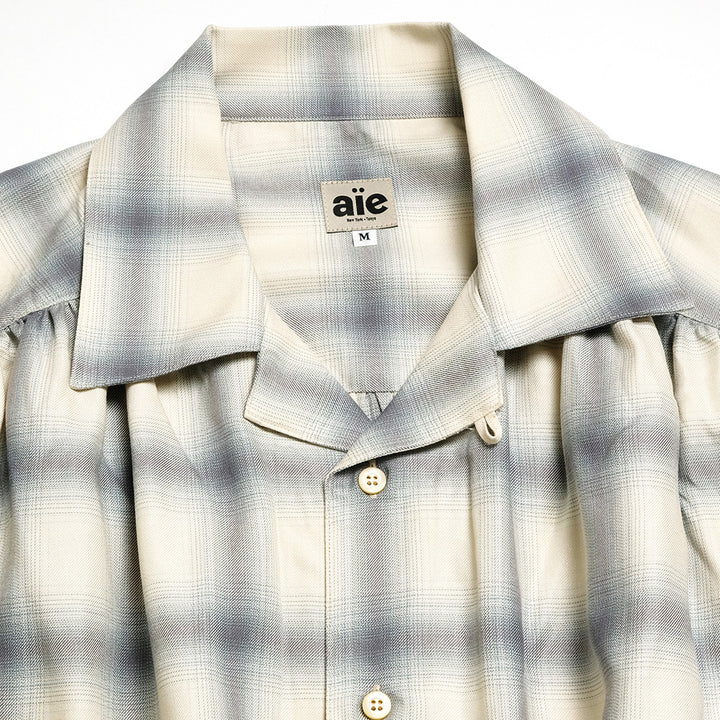 AïE  - Painter Shirt - Ombre Rayon Twill - Plaid - QV810