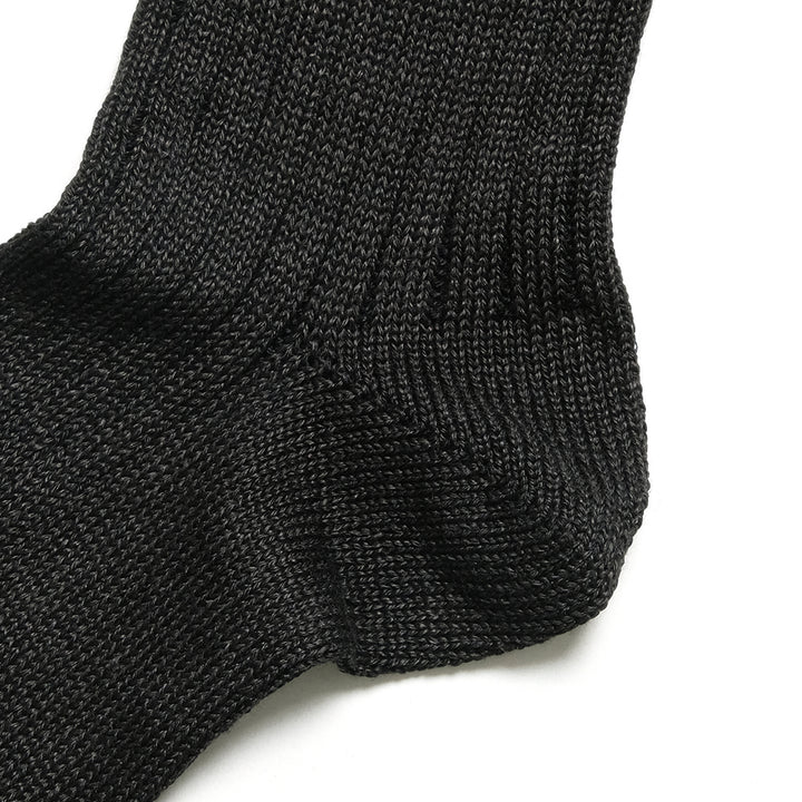 ROTOTO - LINEN COTTON RIBBED CREW SOCKS - R1461-231