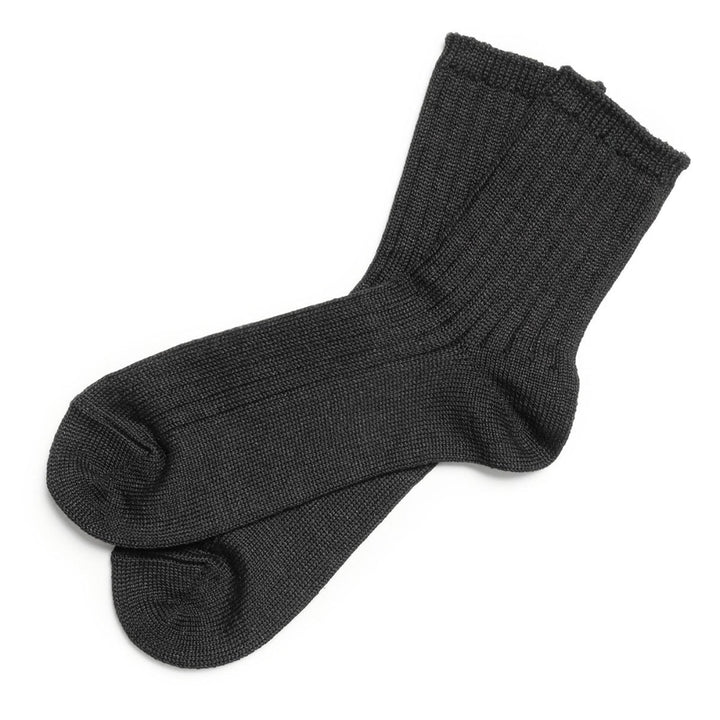 ROTOTO - LINEN COTTON RIBBED ANKLE SOCKS - R1462-231