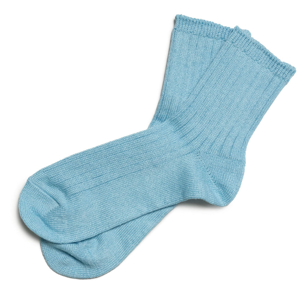 ROTOTO - LINEN COTTON RIBBED ANKLE SOCKS - R1462-231