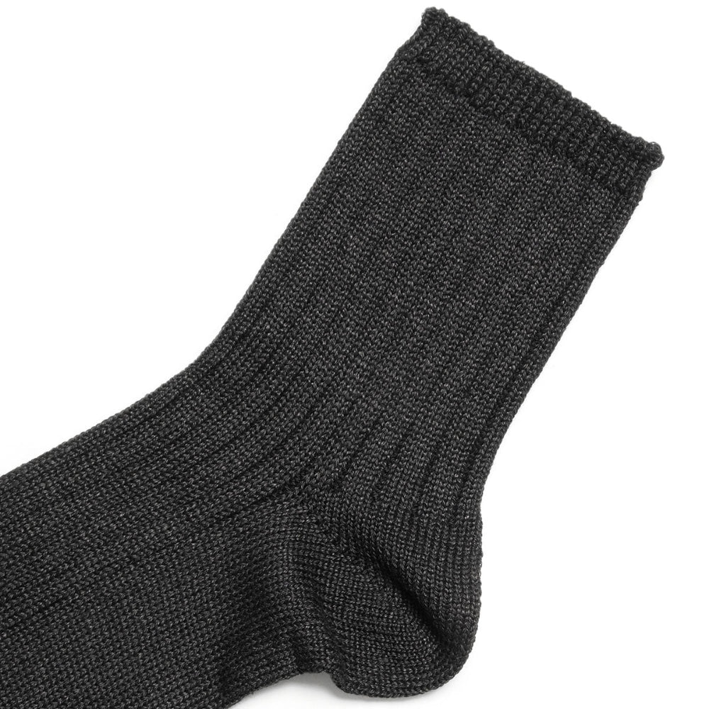 ROTOTO - LINEN COTTON RIBBED ANKLE SOCKS - R1462-231