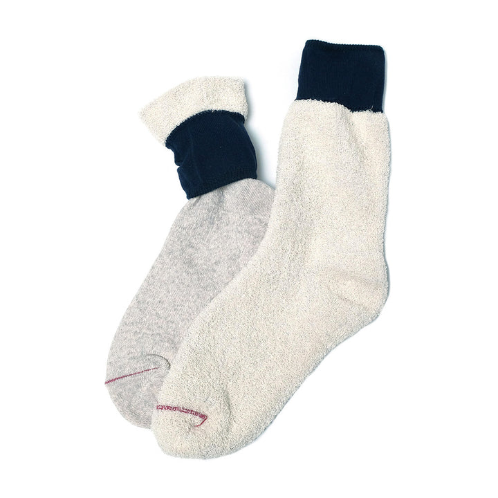 ROTOTO - DOUBLE FACE CREW SOCKS - SILK ＆ COTTON - R1515-241