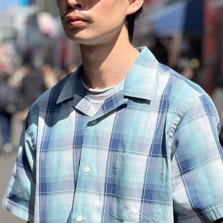 nanamica - Open Collar Pique S/S Shirt - S25SG076