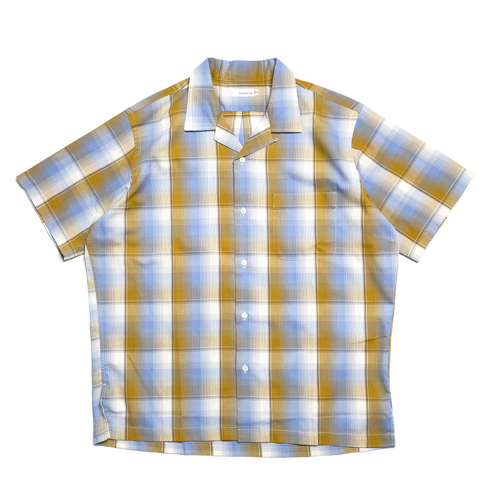 nanamica - Open Collar Pique S/S Shirt - S25SG076