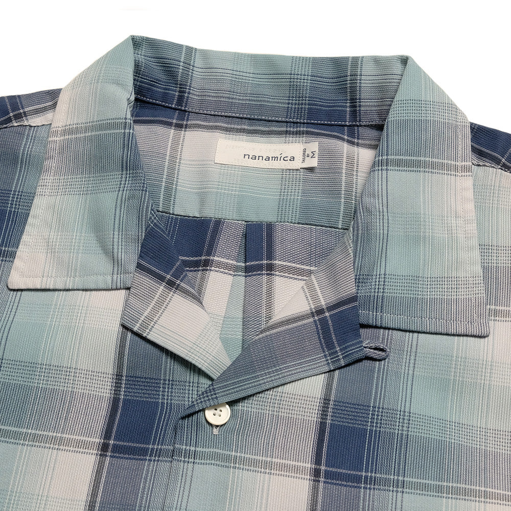 nanamica - Open Collar Pique S/S Shirt - S25SG076