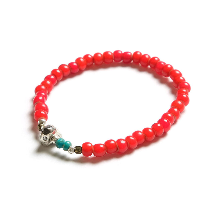 SunKu - White Heart Beads Bracelet - SK-001