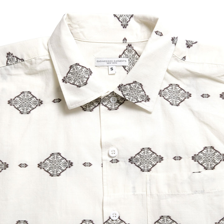 Engineered Garments - Camp Shirt - Cotton Ikat Print - SW016