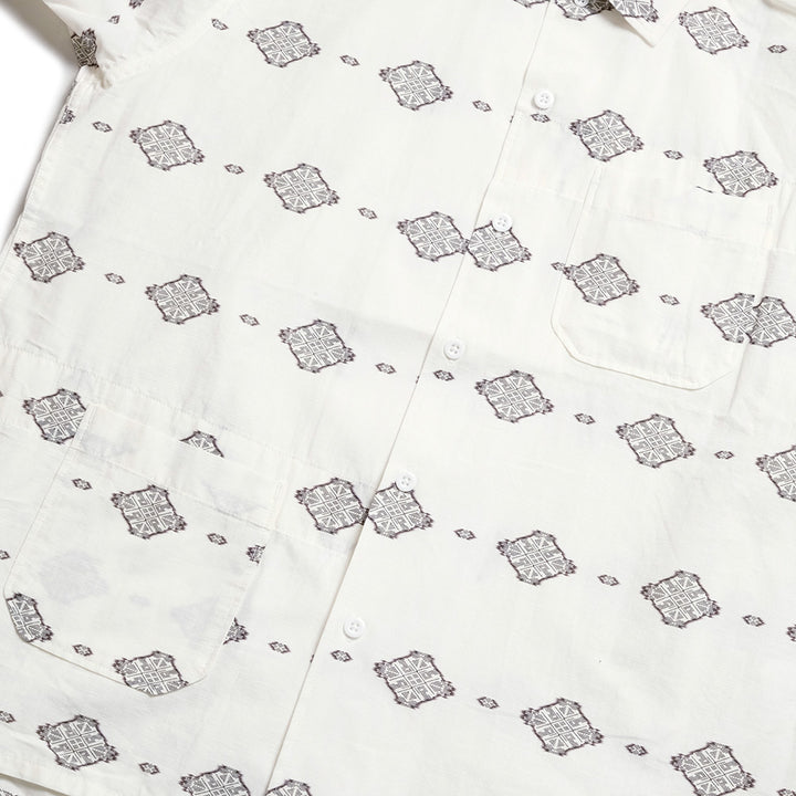 Engineered Garments - Camp Shirt - Cotton Ikat Print - SW016