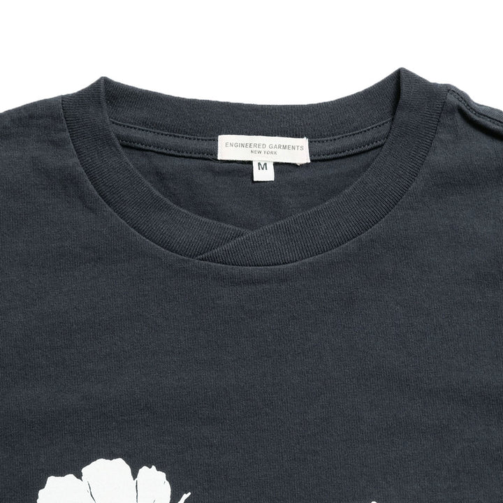 Engineered Garments - Printed Cross Crew Neck T-shirt - Flower - SW132-FL / SW133-FL