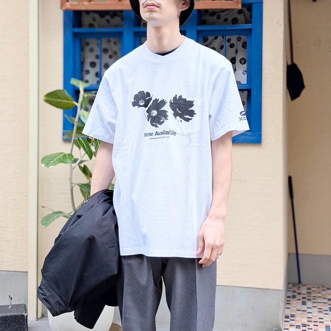 Engineered Garments - Printed Cross Crew Neck T-shirt - Flower - SW132-FL / SW133-FL