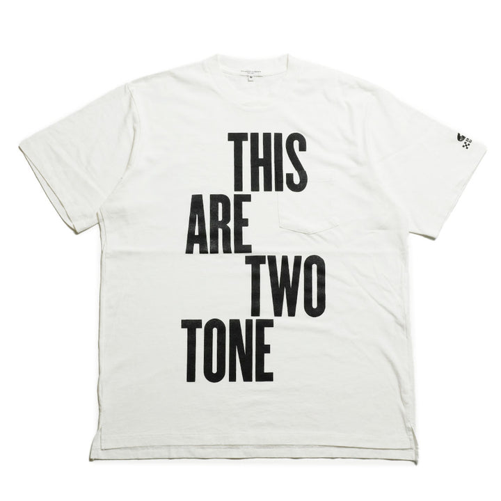 Engineered Garments - Printed Cross Crew Neck T-shirt - This Are - SW133-THI