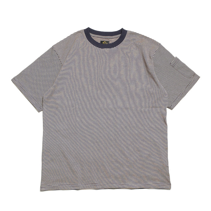 Needles  - S/S Crew Neck Tee - Cotton Stripe Jersey  - SX446