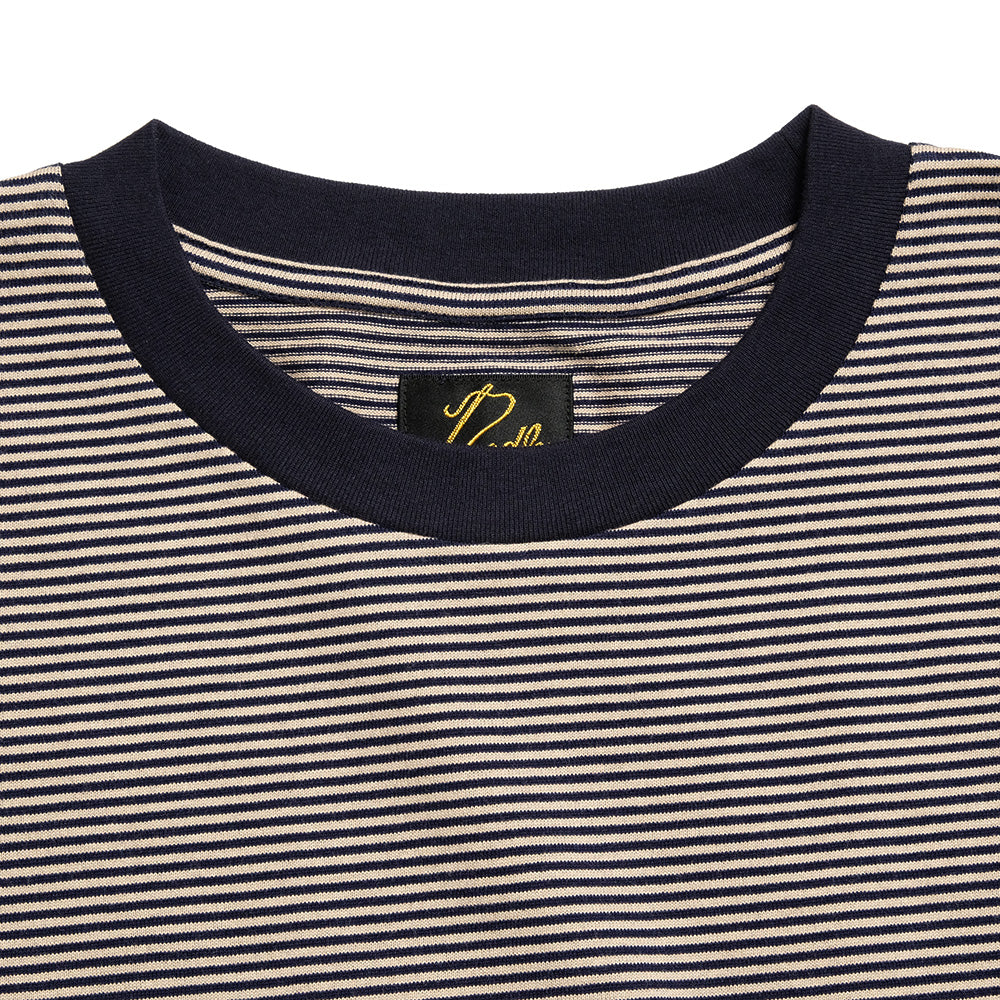 Needles  - S/S Crew Neck Tee - Cotton Stripe Jersey  - SX446