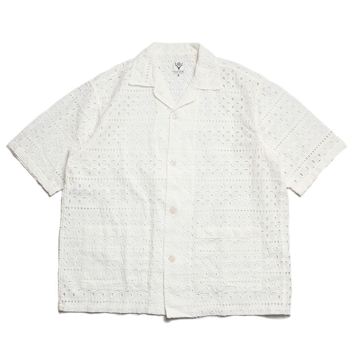 SOUTH2 WEST8 - Cabana Shirt - Cutwork Embroidery - SX701