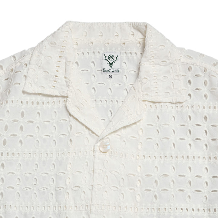 SOUTH2 WEST8 - Cabana Shirt - Cutwork Embroidery - SX701