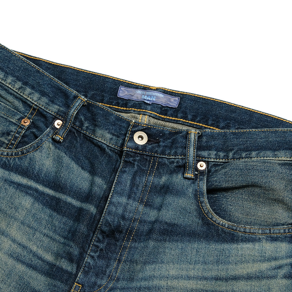 JUNYA WATANABE MAN - Cotton Distressed Denim Pants - WO-P020-051
