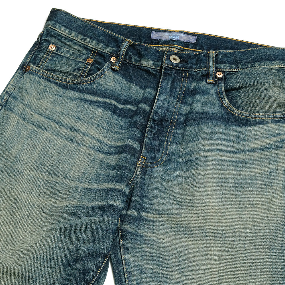JUNYA WATANABE MAN - Cotton Distressed Denim Pants - WO-P020-051