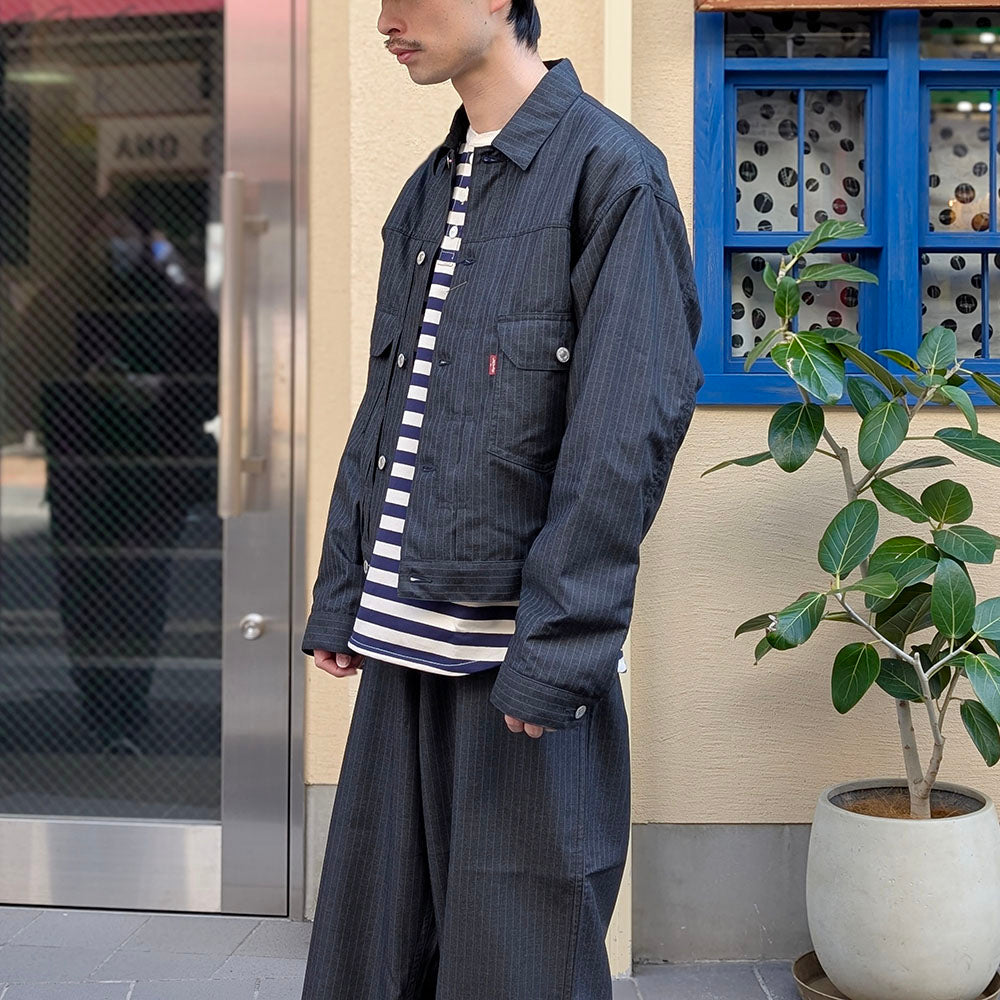 JUNYA WATANABE MAN - Ester Viscose Stripe 2nd Jacket - Collaborated with Levi's - WQ-J210-051
