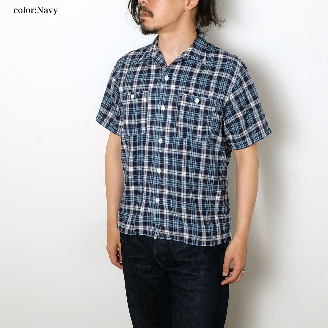 BURGUS PLUS - Open Collar Check Shirt - BP26505