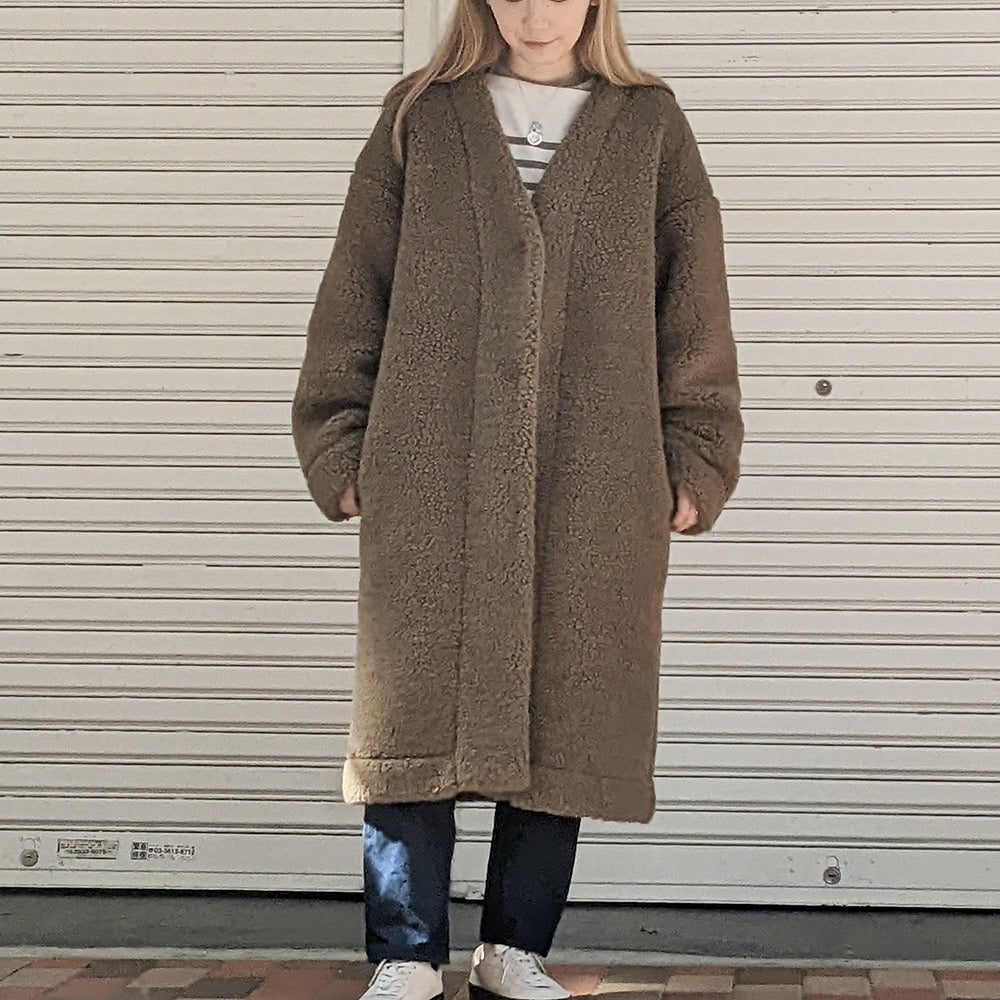 COLDBREAKER - Women's - WOOL NO COLLAR COAT - CB-18-03-23
