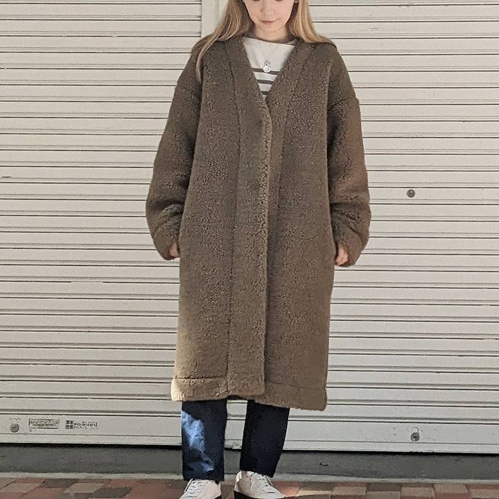 COLDBREAKER - Women's - WOOL NO COLLAR COAT - CB-18-03-23