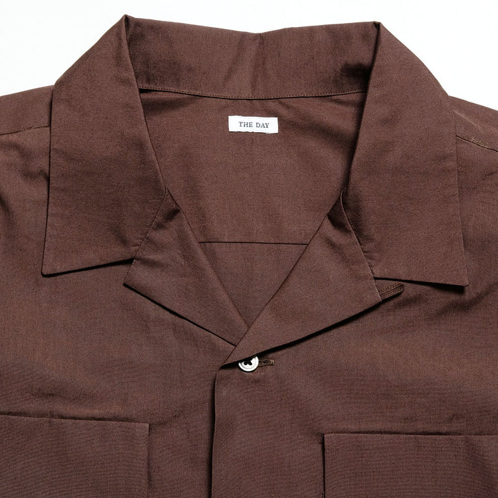 THE DAY - OPEN COLLAR SHIRT - D25WS-01001