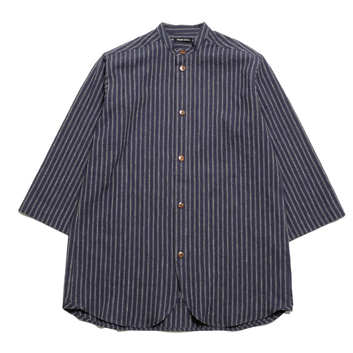 FRANK LEDER - STRIPED LINEN / COTTON - 3/4 SLEEVES SHIRT - FL-0916016