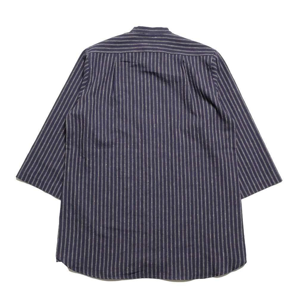 FRANK LEDER - STRIPED LINEN / COTTON - 3/4 SLEEVES SHIRT - FL-0916016