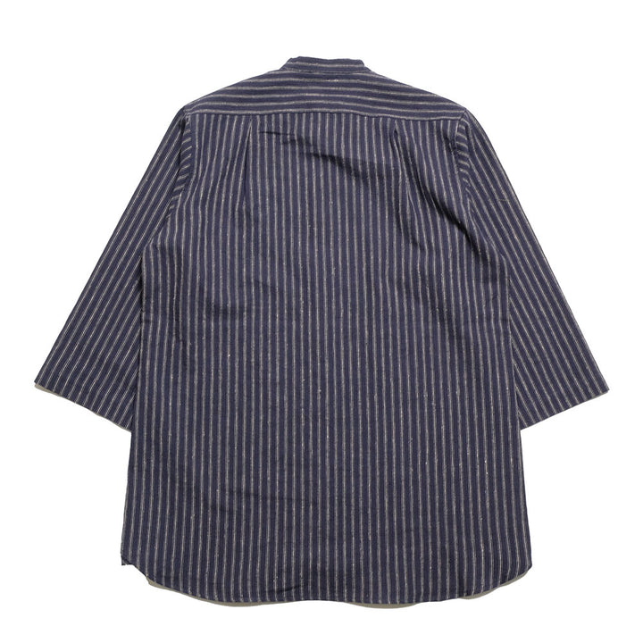 FRANK LEDER - STRIPED LINEN / COTTON - 3/4 SLEEVES SHIRT - FL-0916016
