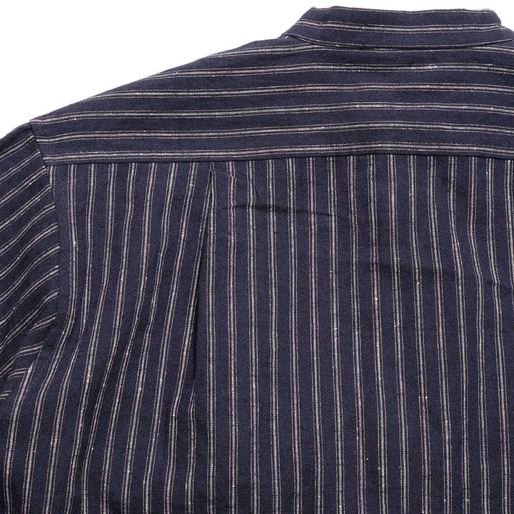 FRANK LEDER - STRIPED LINEN / COTTON - 3/4 SLEEVES SHIRT - FL-0916016