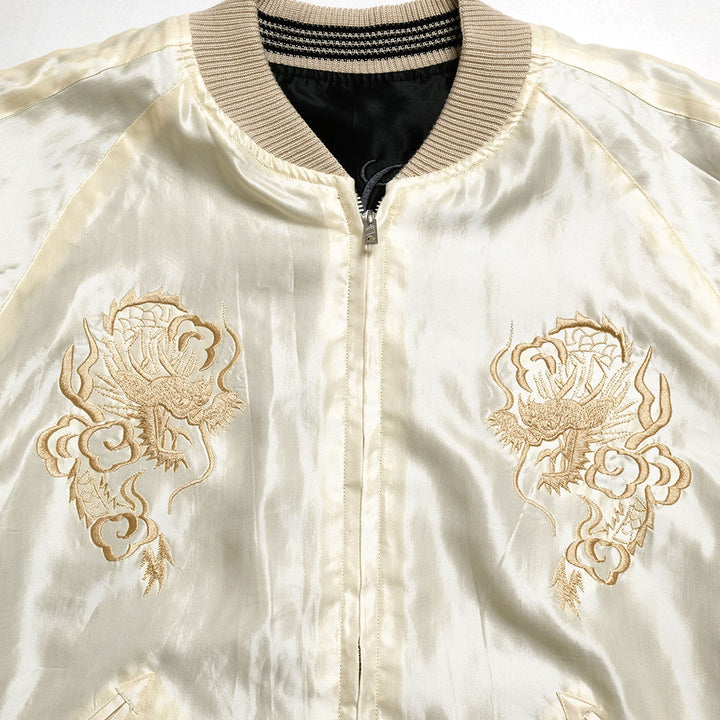 GOLD - ACETATE SOUVENIR JACKET - DRAGON - GL15852