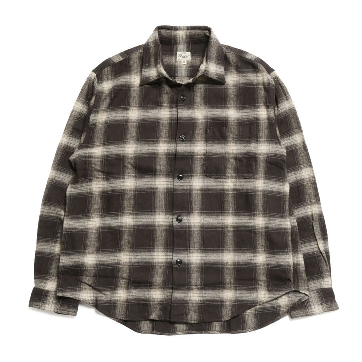 GOLD - SOFT NEL PLAID REGULAR COLLAR SHIRT - GL29755
