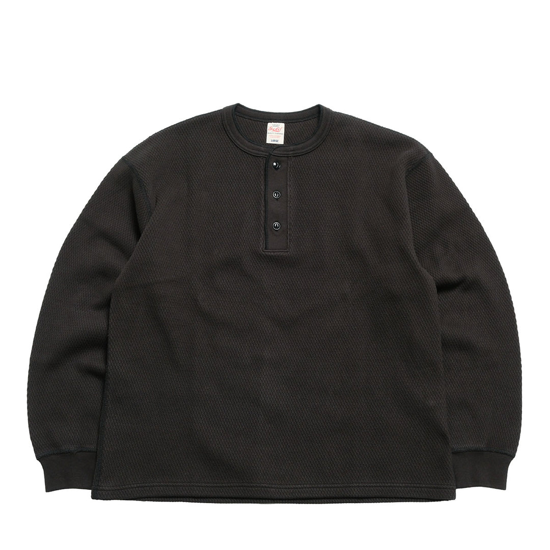 GOLD - HEAVY THERMAL HENLEY NECK SHIRT - GL69772