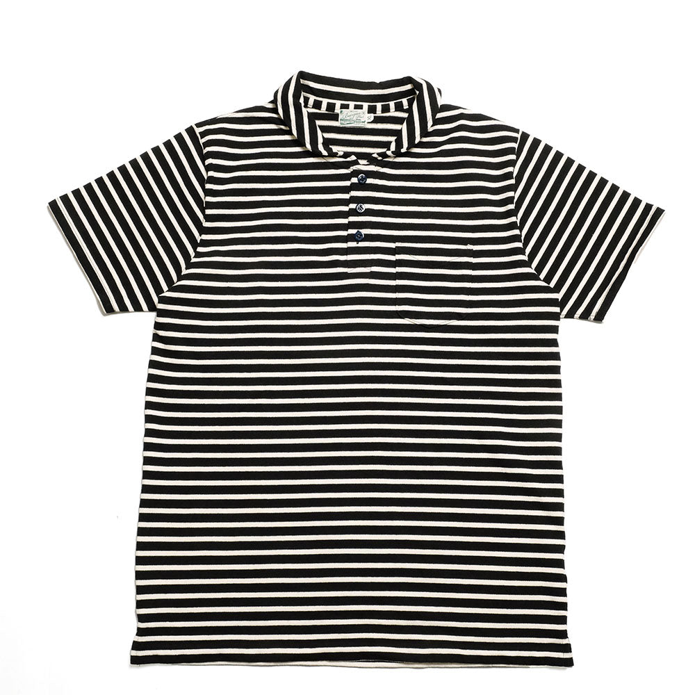 BURGUS PLUS - S/S Shawl Collar Border Polo Shirt - HBP-011BD
