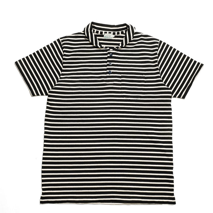 BURGUS PLUS - S/S Shawl Collar Border Polo Shirt - HBP-011BD