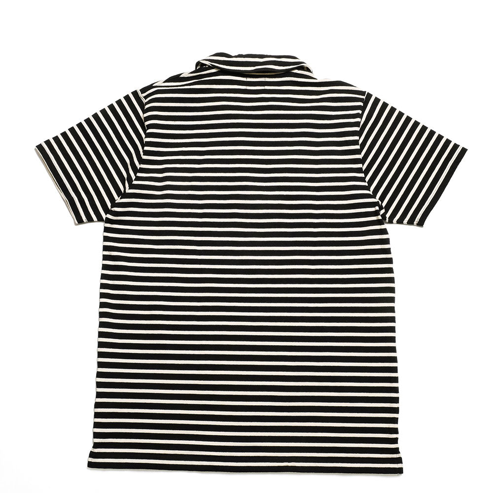 BURGUS PLUS - S/S Shawl Collar Border Polo Shirt - HBP-011BD