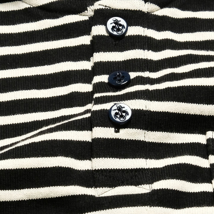 BURGUS PLUS - S/S Shawl Collar Border Polo Shirt - HBP-011BD