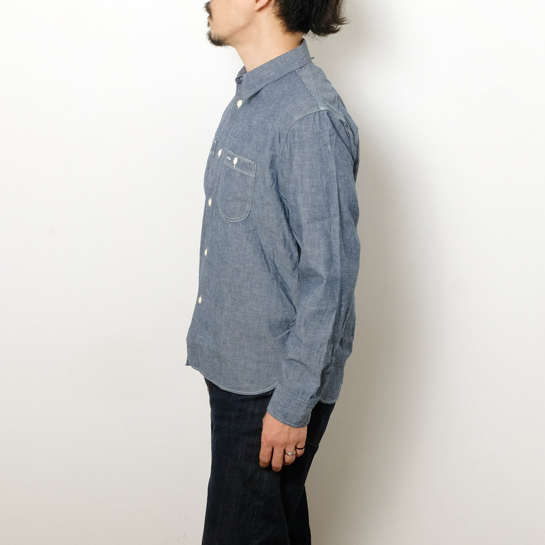 BURGUS PLUS - Chambray Work Shirt - HBP-300CH