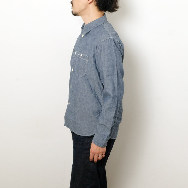 BURGUS PLUS - Chambray Work Shirt - HBP-300CH