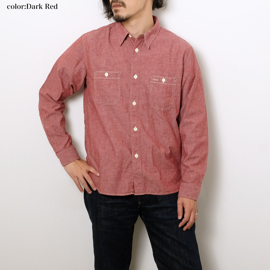 BURGUS PLUS - Chambray Work Shirt - HBP-300CH