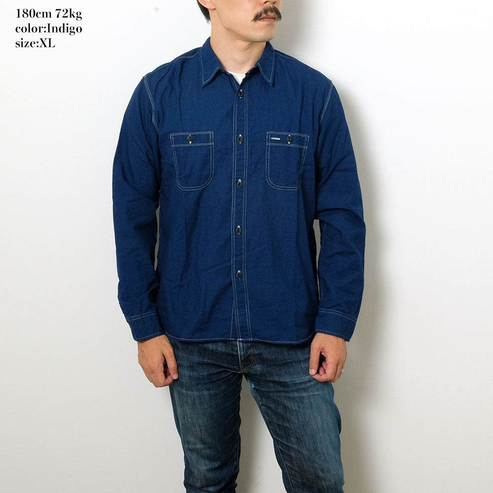 BURGUS PLUS - Beta Chambray Work Shirt - HBP-300CHB