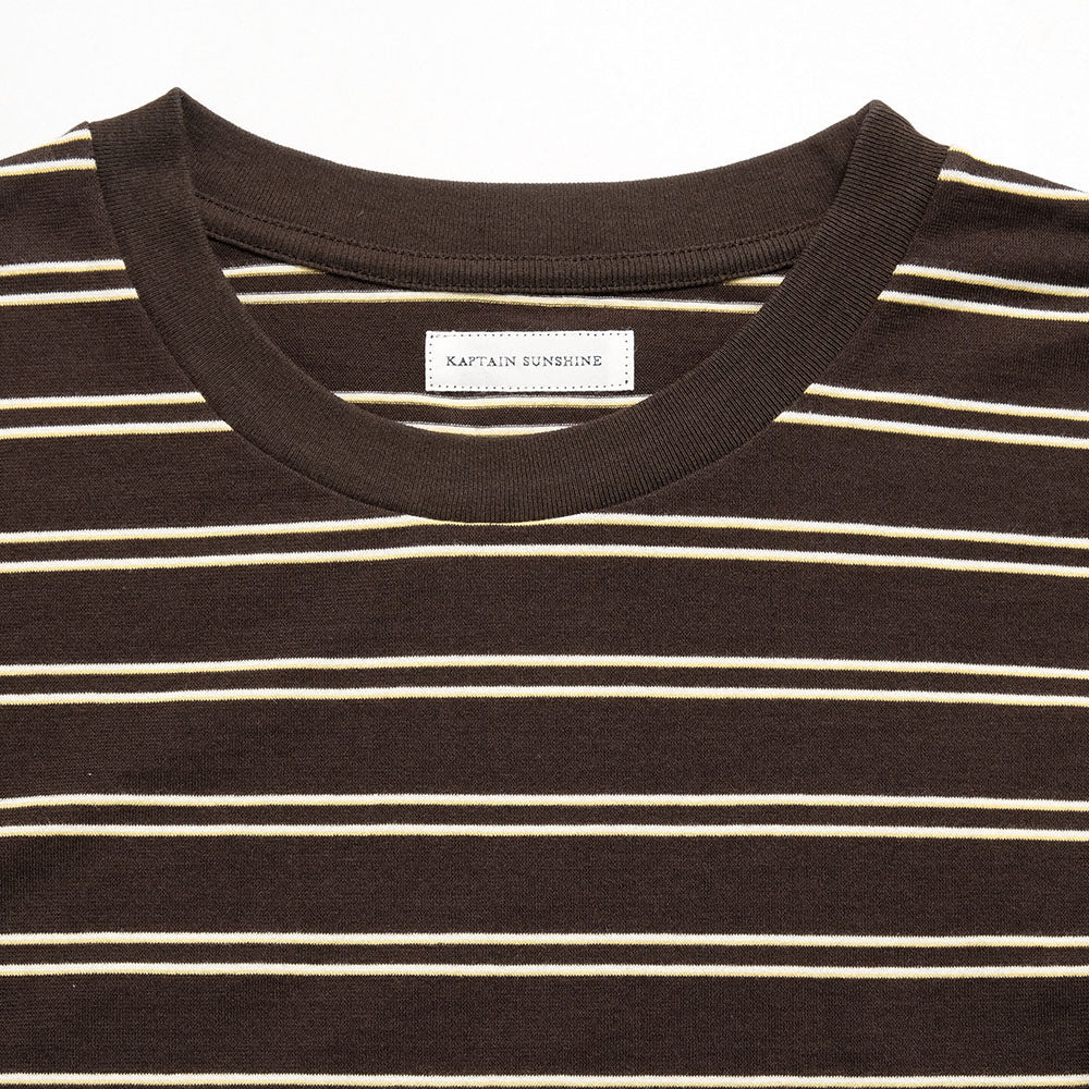 KAPTAIN SUNSHINE - Hard Twisted Stripe Jersey L/S Tee - KS26SCS07