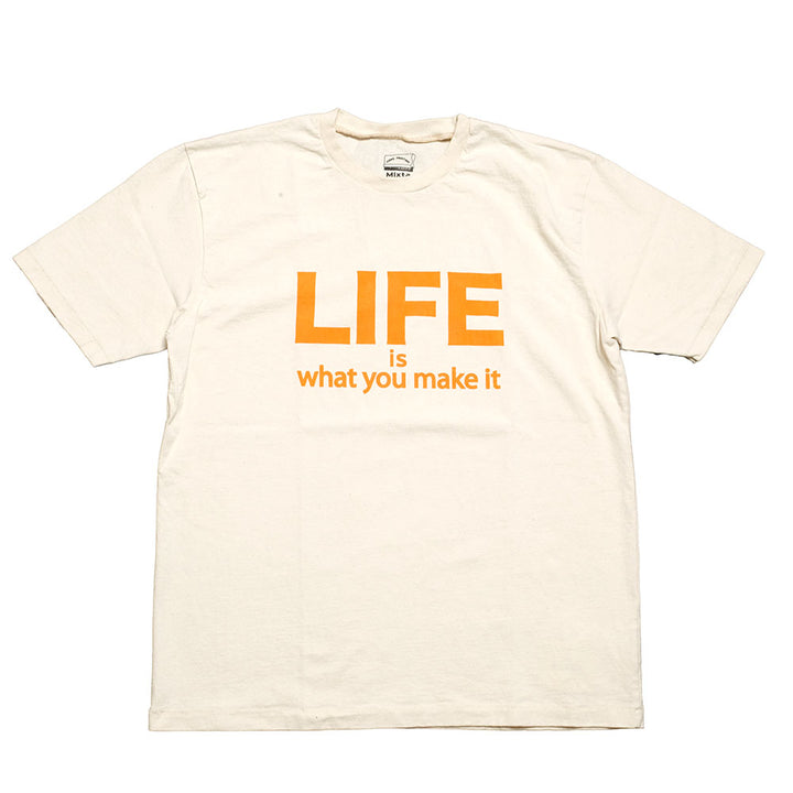 Mixta  - CREW NECK PRINT TEE - LIFE - MI23-LIF
