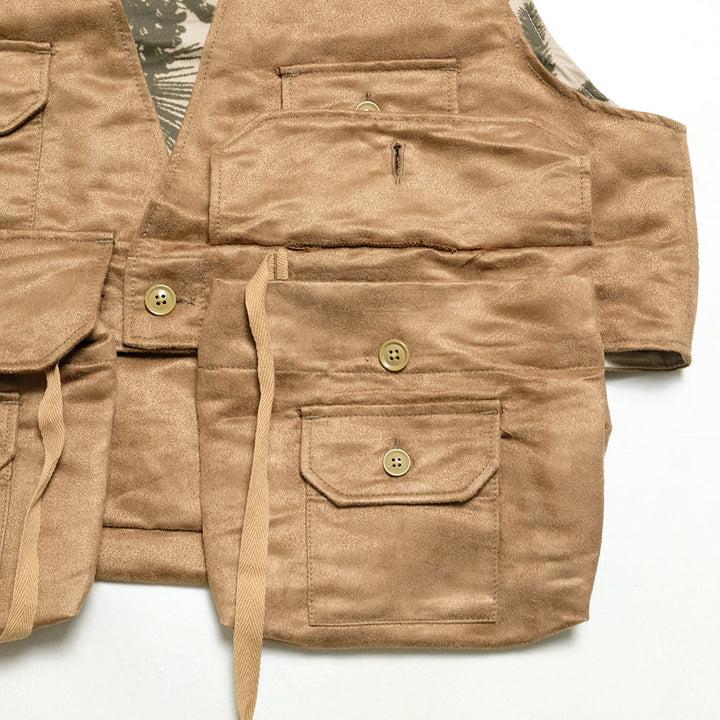 Engineered Garments - Fowl Vest - Polyester Fake Suede - NQ123