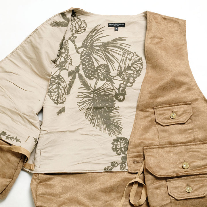 Engineered Garments - Fowl Vest - Polyester Fake Suede - NQ123