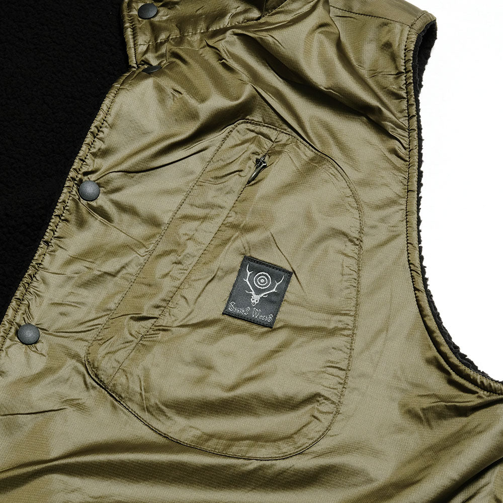 SOUTH2 WEST8 - Reversible Vest - Poly Fleece / Nylon Ripstop - NS738