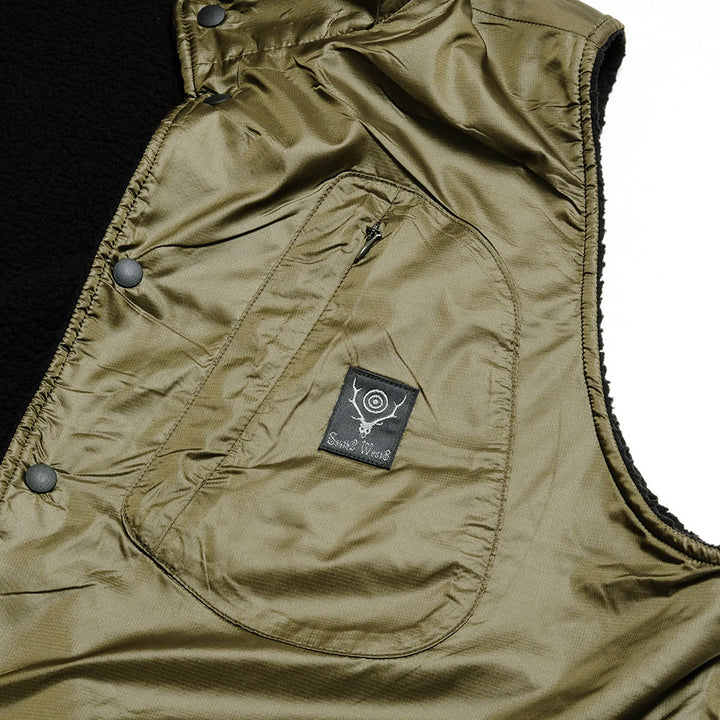 SOUTH2 WEST8 - Reversible Vest - Poly Fleece / Nylon Ripstop - NS738