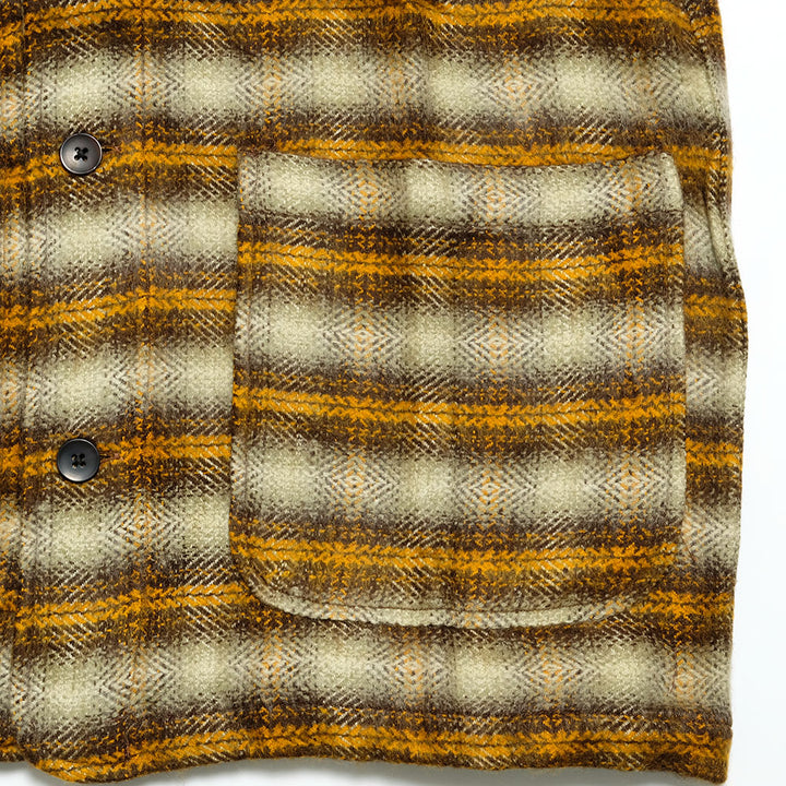 SOUTH2 WEST8 - V Neck Army Shirt - Acrylic Plaid - NS798